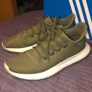 Adidas tubular shadow knit tennis shoes